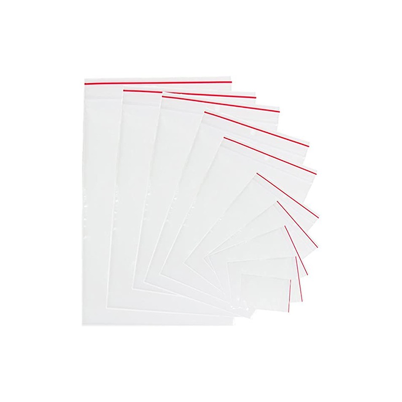 100 Sachets plastique zip