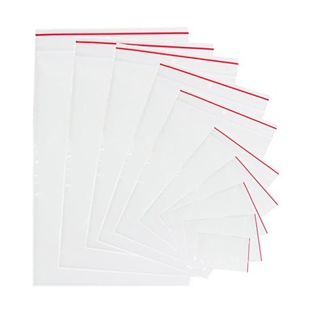100 Sachets plastique zip